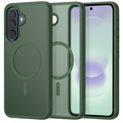 Husa MagSafe pentru Samsung Galaxy A37 5G / A56 A566 / A36 A366, Tech-Protect, Magmat, Verde Mata