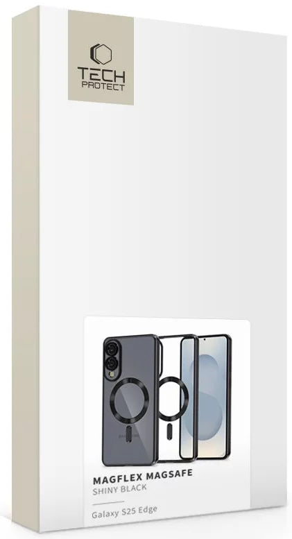 Husa MagSafe pentru Samsung Galaxy S25 Edge S937, Tech-Protect, Magflex, Neagra