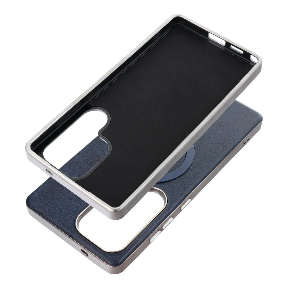 Husa MagSafe pentru Samsung Galaxy A36 A366, OEM, Gentleman Mag, Bleumarin