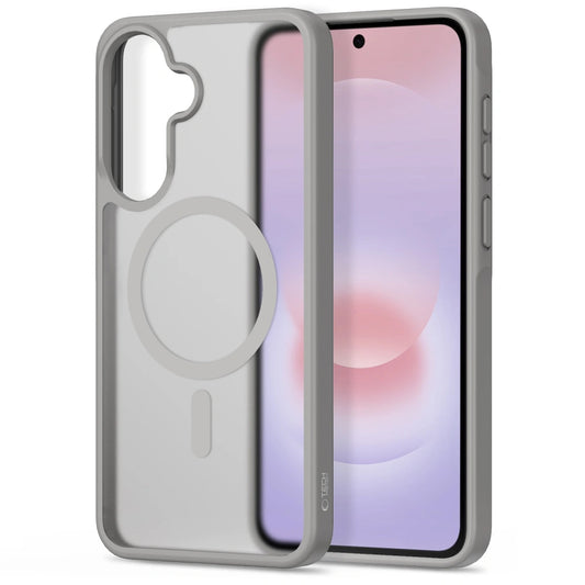 Husa MagSafe pentru Samsung Galaxy A57 5G, Tech-Protect, Magmat, Gri Mata