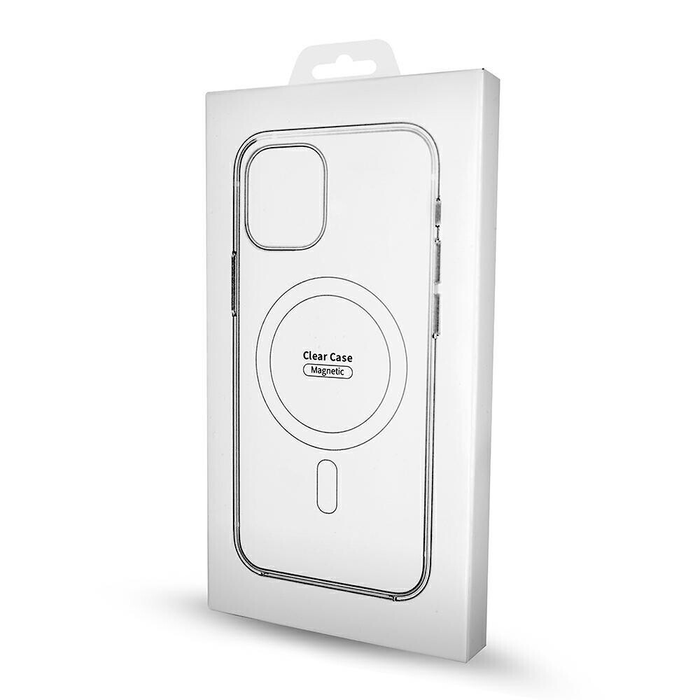 Husa MagSafe pentru Samsung Galaxy S24 S921, OEM, 1800 Gauss, Transparenta