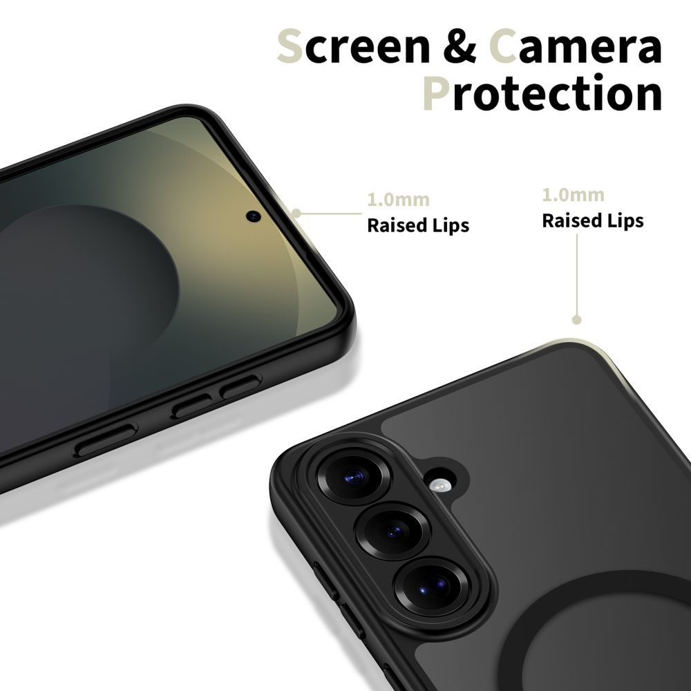 Husa MagSafe pentru Samsung Galaxy S26 Plus S947, Tech-Protect, BasicMag, Neagra Mata