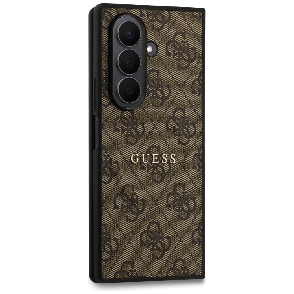 Husa MagSafe pentru Samsung Galaxy Z Fold7 F966, Guess, 4G Classic, Maro, Resigilata
