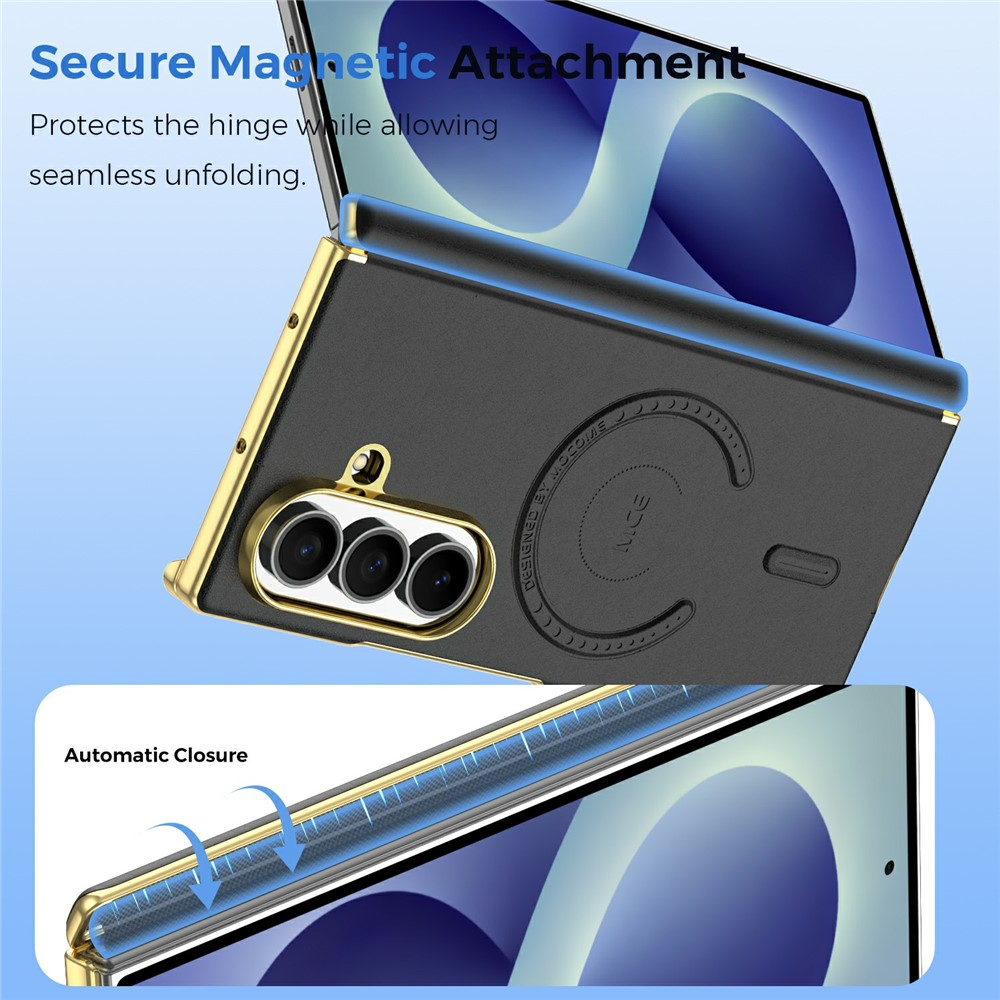 Husa MagSafe pentru Samsung Galaxy Z Fold8 Ultra F976, OEM, Electroplated, Neagra