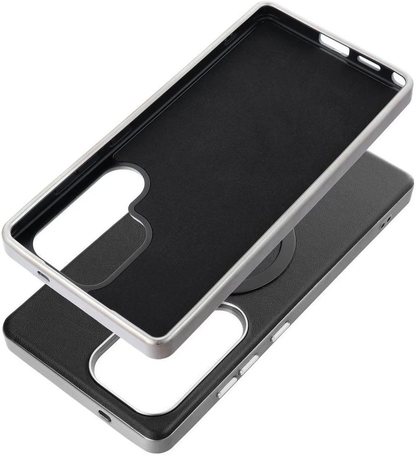 Husa MagSafe pentru Samsung Galaxy A36 A366, OEM, Gentleman Mag, Neagra