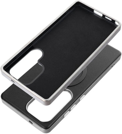 Husa MagSafe pentru Samsung Galaxy A36 A366, OEM, Gentleman Mag, Neagra
