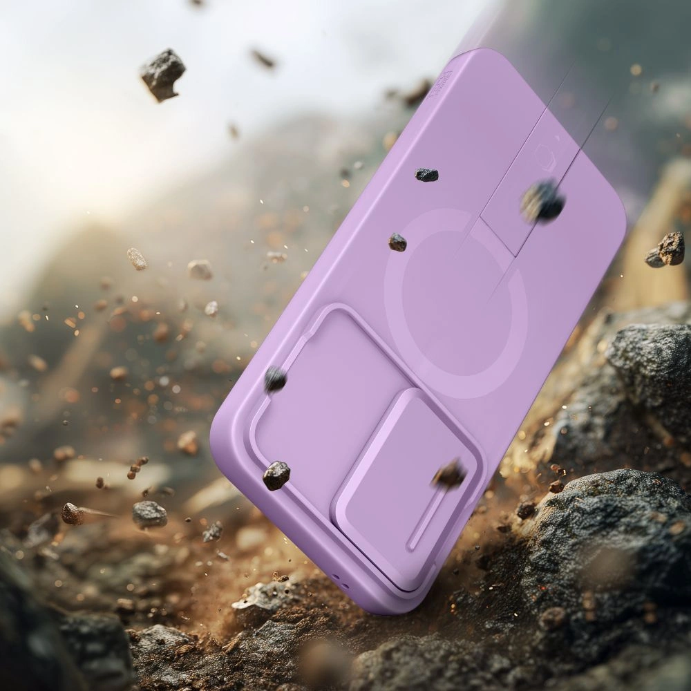 Husa MagSafe pentru Samsung Galaxy A57 5G, Tech-Protect, Kevlar Aura, Violet