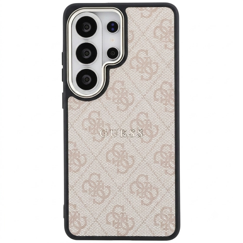 Husa MagSafe pentru Samsung Galaxy S26 Ultra S948, Guess, 4G Embossed Ring, Roz