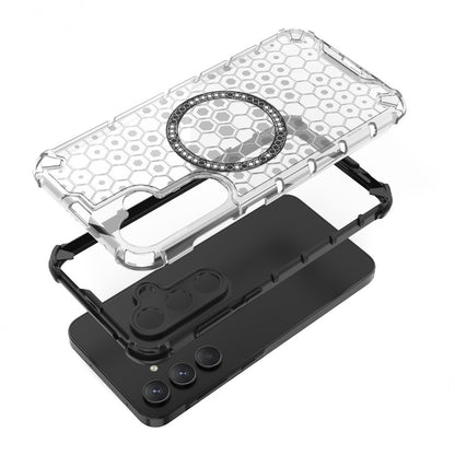 Husa MagSafe pentru Samsung Galaxy S24 Ultra S928, Techsuit, HoneyComb Shield, Albastra