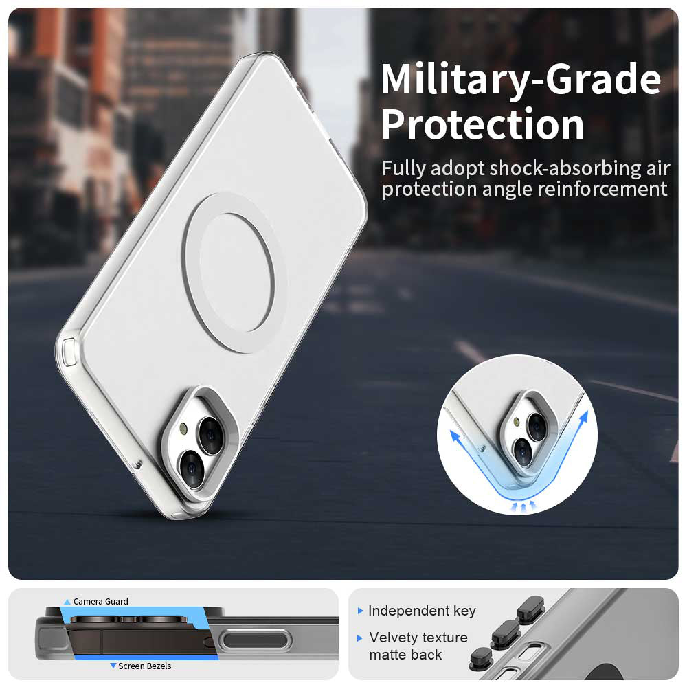 Husa MagSafe pentru Samsung Galaxy A05 A055, Techsuit, CandyCase, Alba