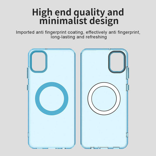 Husa MagSafe pentru Samsung Galaxy A05 A055, Techsuit, CandyCase, Albastra