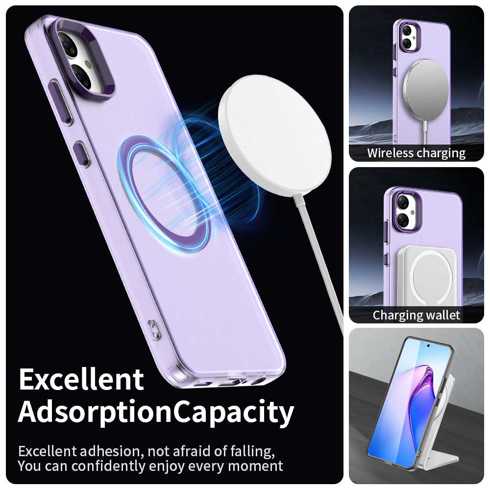 Husa MagSafe pentru Samsung Galaxy A05 A055, Techsuit, CandyCase, Mov