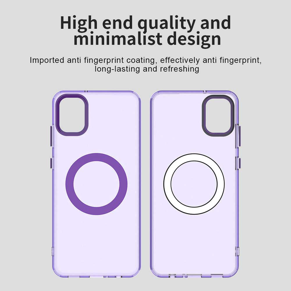 Husa MagSafe pentru Samsung Galaxy A05 A055, Techsuit, CandyCase, Mov
