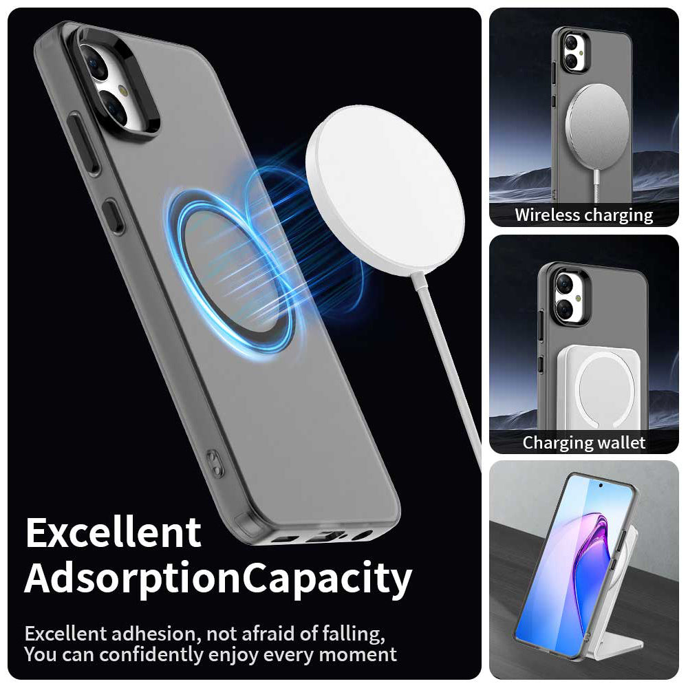 Husa MagSafe pentru Samsung Galaxy A05 A055, Techsuit, CandyCase, Neagra