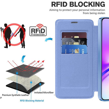 Husa MagSafe pentru Samsung Galaxy A05 A055, Techsuit, SmartMag Book, Bleu