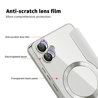 Husa MagSafe pentru Samsung Galaxy A05 A055, Techsuit, SmartMag Book, Gri