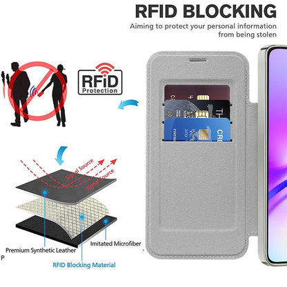 Husa MagSafe pentru Samsung Galaxy A05 A055, Techsuit, SmartMag Book, Gri