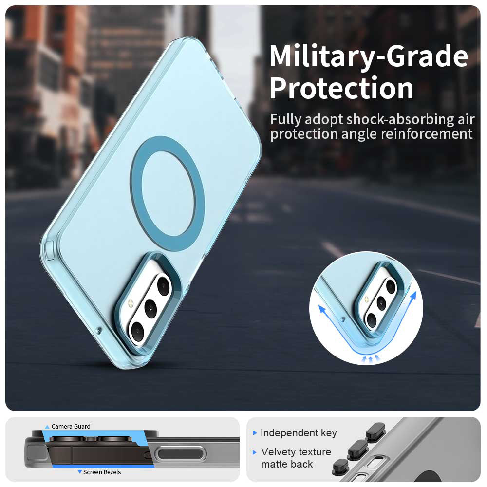 Husa MagSafe pentru Samsung Galaxy A05s A057, Techsuit, CandyCase, Albastra