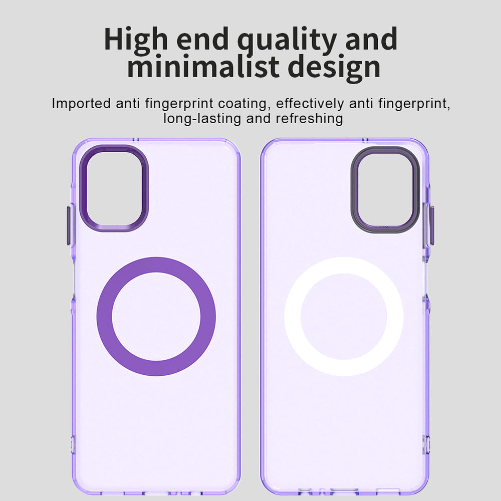 Husa MagSafe pentru Samsung Galaxy A06 A065, Techsuit, CandyCase, Mov