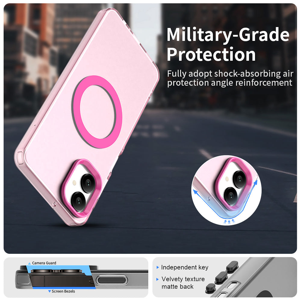 Husa MagSafe pentru Samsung Galaxy A06 A065, Techsuit, CandyCase, Roz