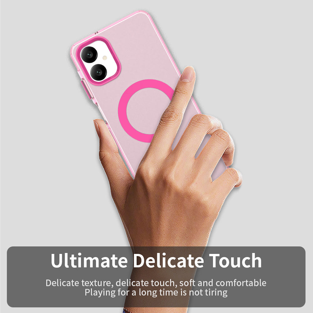Husa MagSafe pentru Samsung Galaxy A06 A065, Techsuit, CandyCase, Roz