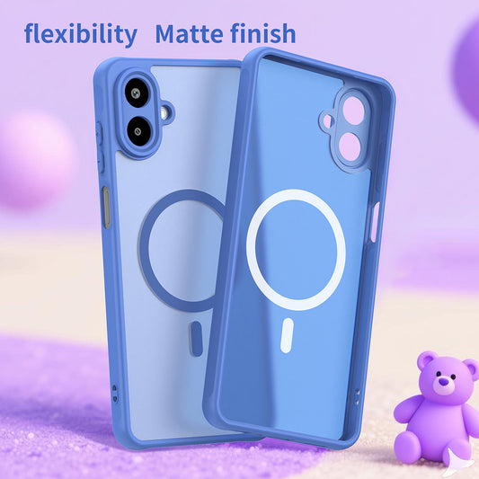 Husa MagSafe pentru Samsung Galaxy A07 4G A075, Techsuit, HaloFrost II, Albastra