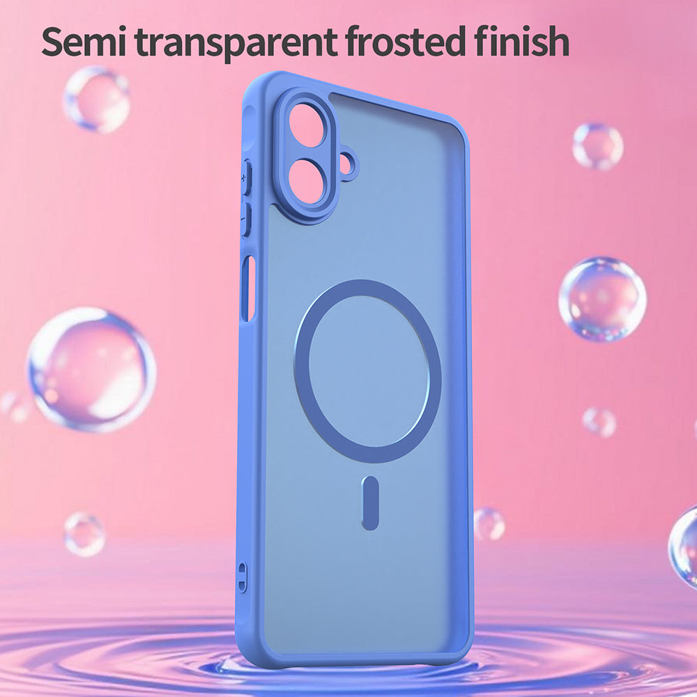 Husa MagSafe pentru Samsung Galaxy A07 4G A075, Techsuit, HaloFrost II, Albastra