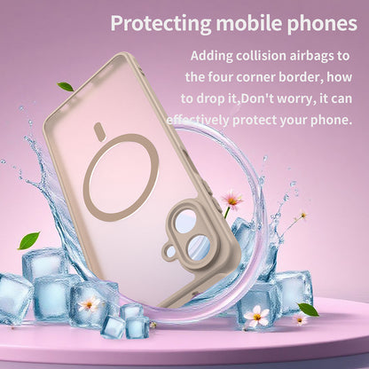 Husa MagSafe pentru Samsung Galaxy A07 4G A075, Techsuit, HaloFrost II, Aurie