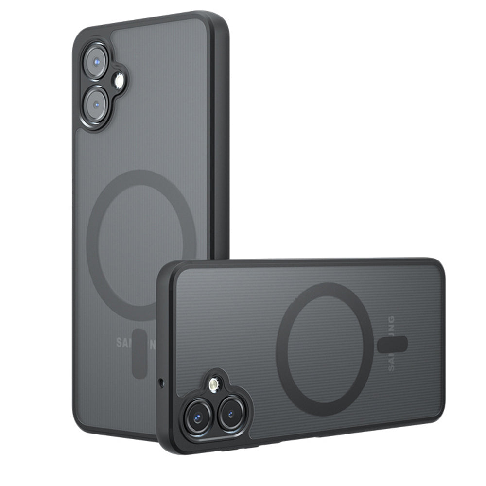 Husa MagSafe pentru Samsung Galaxy A07 4G A075, Techsuit, PureFrost, Neagra Satinata