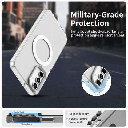 Husa MagSafe pentru Samsung Galaxy A15 5G A156 / A15 A155, Techsuit, CandyCase, Alba