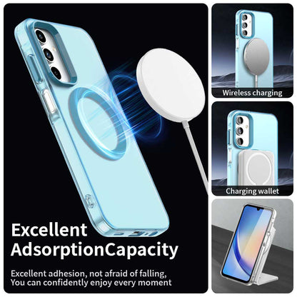 Husa MagSafe pentru Samsung Galaxy A15 5G A156 / A15 A155, Techsuit, CandyCase, Albastra