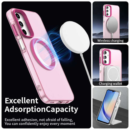 Husa MagSafe pentru Samsung Galaxy A15 5G A156 / A15 A155, Techsuit, CandyCase, Roz