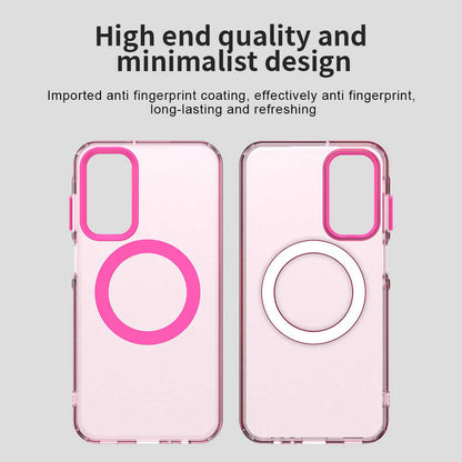 Husa MagSafe pentru Samsung Galaxy A15 5G A156 / A15 A155, Techsuit, CandyCase, Roz