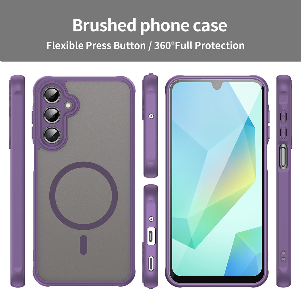 Husa MagSafe pentru Samsung Galaxy A16 5G A166 / A16 4G A165, Techsuit, HaloFrost II, Mov