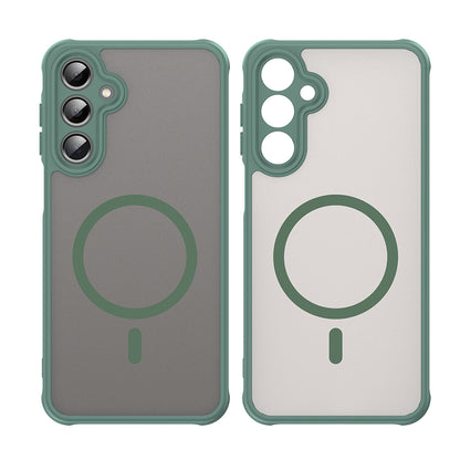 Husa MagSafe pentru Samsung Galaxy A16 5G A166 / A16 4G A165, Techsuit, HaloFrost II, Verde