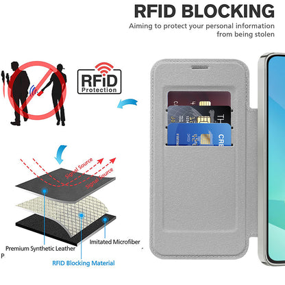 Husa MagSafe pentru Samsung Galaxy A16 5G A166 / A16 4G A165, Techsuit, SmartMag Book, Gri