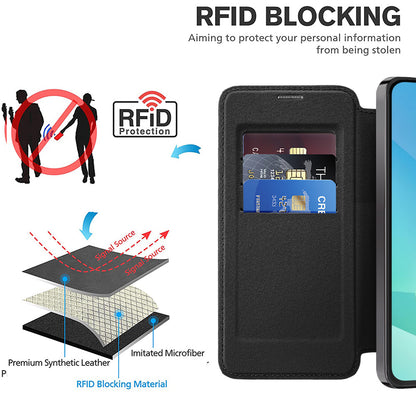 Husa MagSafe pentru Samsung Galaxy A16 5G A166 / A16 4G A165, Techsuit, SmartMag Book, Neagra