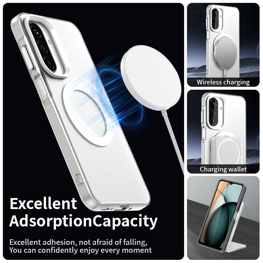 Husa MagSafe pentru Samsung Galaxy A17 5G, Techsuit, CandyCase, Alba