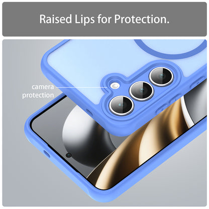 Husa MagSafe pentru Samsung Galaxy A17 5G, Techsuit, HaloFrost II, Albastra