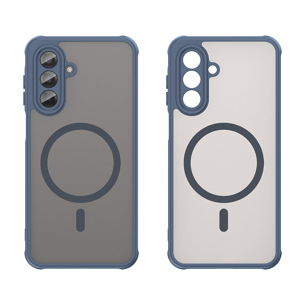 Husa MagSafe pentru Samsung Galaxy A17 5G, Techsuit, HaloFrost II, Bleumarin