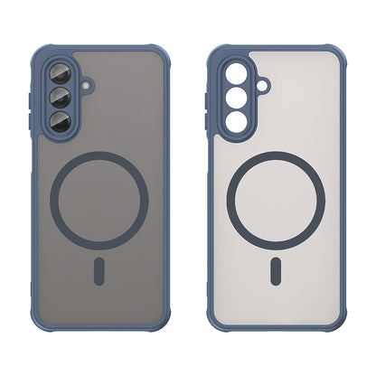 Husa MagSafe pentru Samsung Galaxy A17 5G, Techsuit, HaloFrost II, Bleumarin