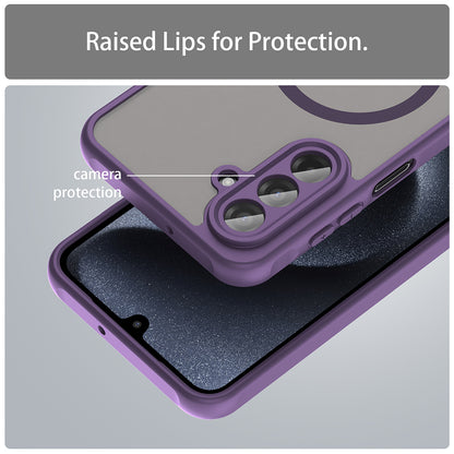 Husa MagSafe pentru Samsung Galaxy A17 5G, Techsuit, HaloFrost II, Mov