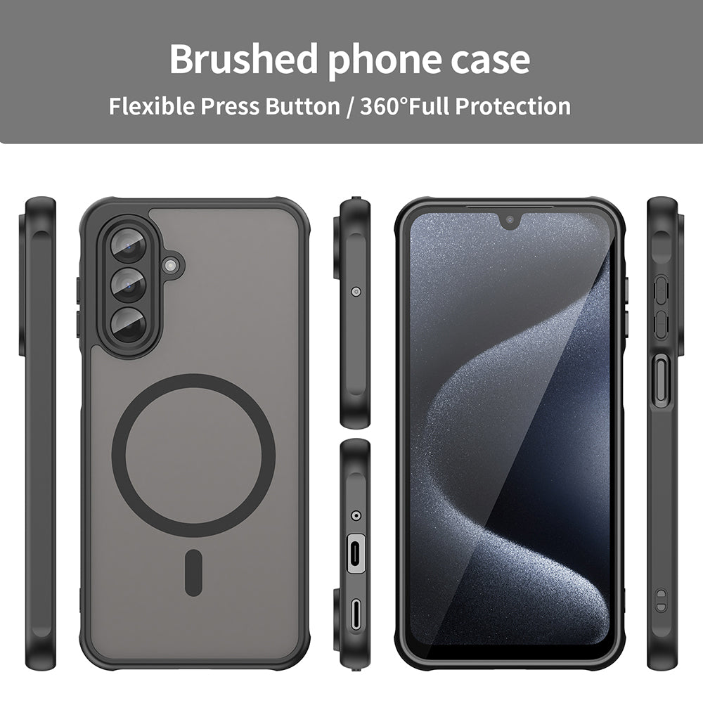 Husa MagSafe pentru Samsung Galaxy A17 5G, Techsuit, HaloFrost II, Neagra