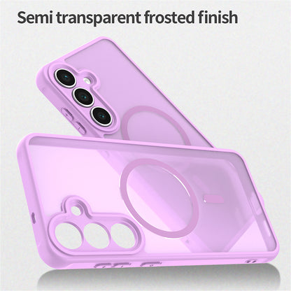 Husa MagSafe pentru Samsung Galaxy A17 5G, Techsuit, HaloFrost II, Roz
