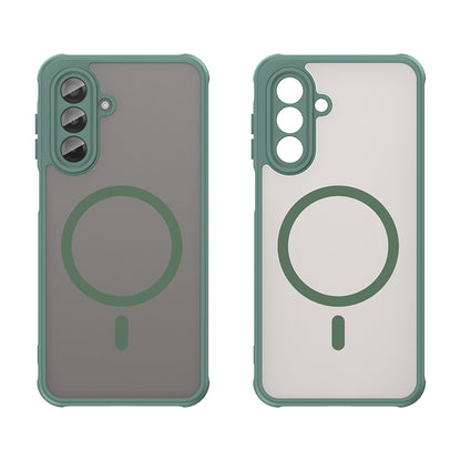 Husa MagSafe pentru Samsung Galaxy A17 5G, Techsuit, HaloFrost II, Verde
