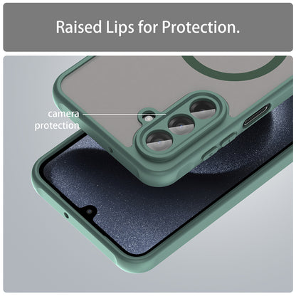 Husa MagSafe pentru Samsung Galaxy A17 5G, Techsuit, HaloFrost II, Verde