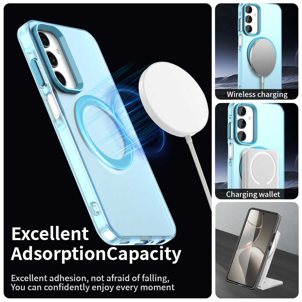 Husa MagSafe pentru Samsung Galaxy A25 A256, Techsuit, CandyCase, Albastra