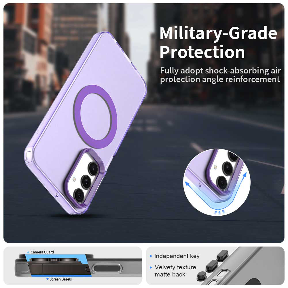 Husa MagSafe pentru Samsung Galaxy A25 A256, Techsuit, CandyCase, Mov