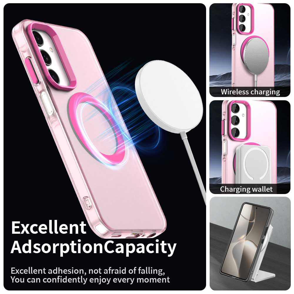 Husa MagSafe pentru Samsung Galaxy A25 A256, Techsuit, CandyCase, Roz