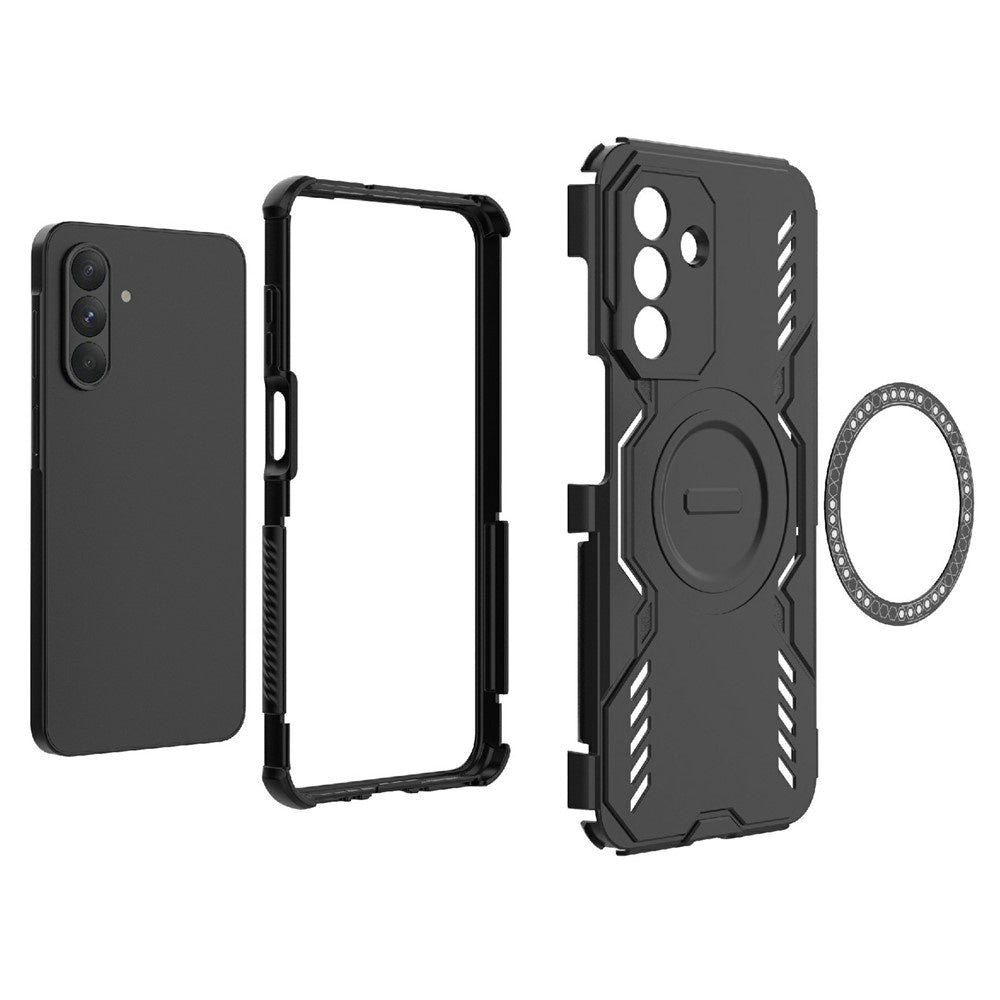Husa MagSafe pentru Samsung Galaxy A26 A266, Techsuit, ArmorMag, Neagra
